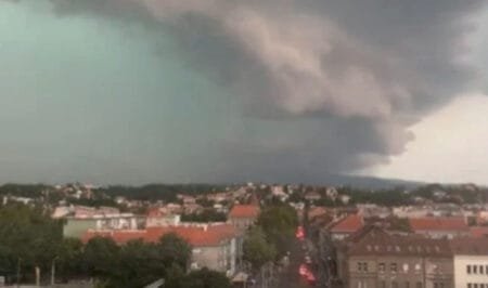 Καταιγίδα σάρωσε τη Κροατία και τη Σλοβενία