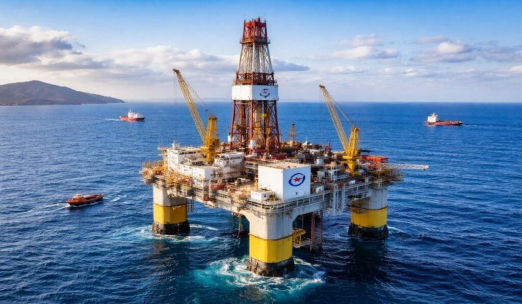 Πλατφόρμα γεώτρησης στην Ανατολική Μεσόγειο