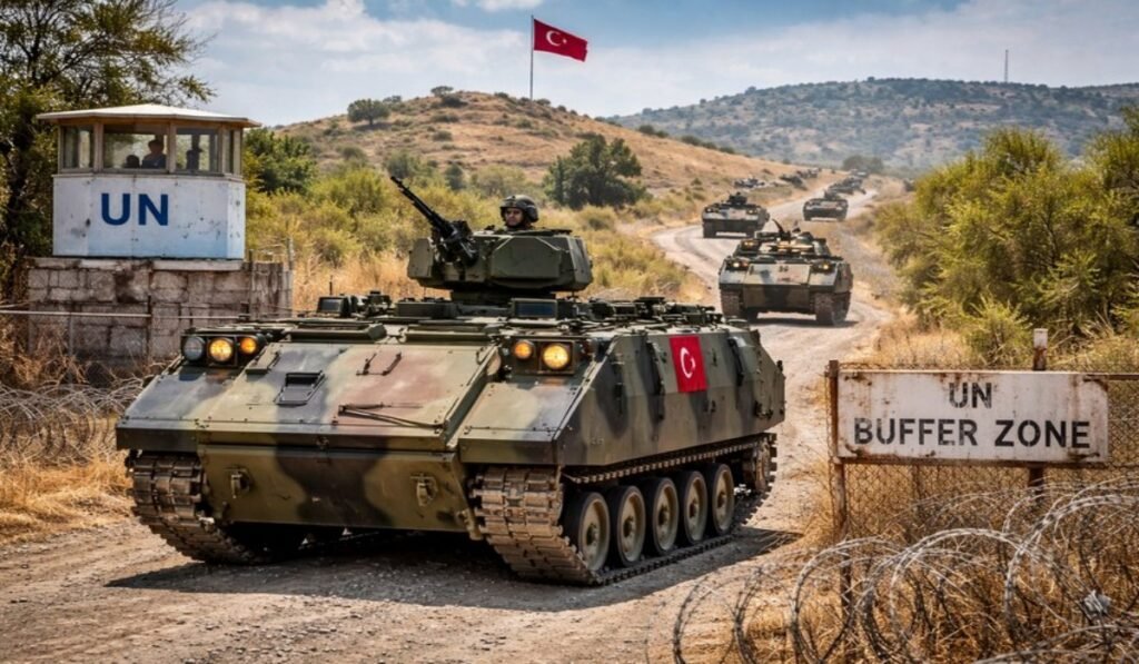 Τουρκικά τεθωρακισμένα κοντά στην Πράσινη Γραμμή