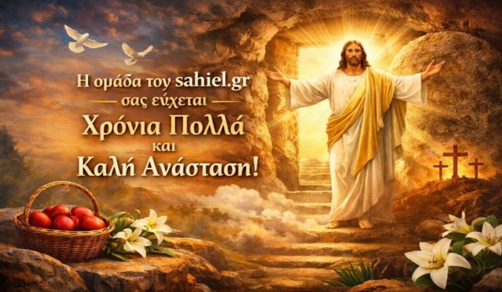 Η εικόνα αποτυπώνει με ζεστασιά και κατάνυξη το μήνυμα της Ανάστασης