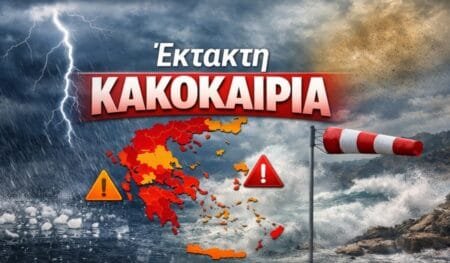 Κακοκαιρία με κόκκινη προειδοποίηση: Ισχυρές καταιγίδες, χαλαζοπτώσεις και θυελλώδεις άνεμοι σε όλη τη χώρα Έκτακτη κακοκαιρία στην Ελλάδα