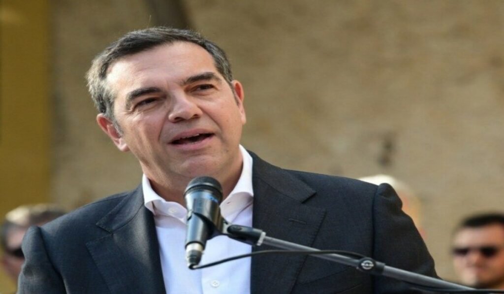 Ο Αλέξης Τσίπρας σε πολιτική εκδήλωση