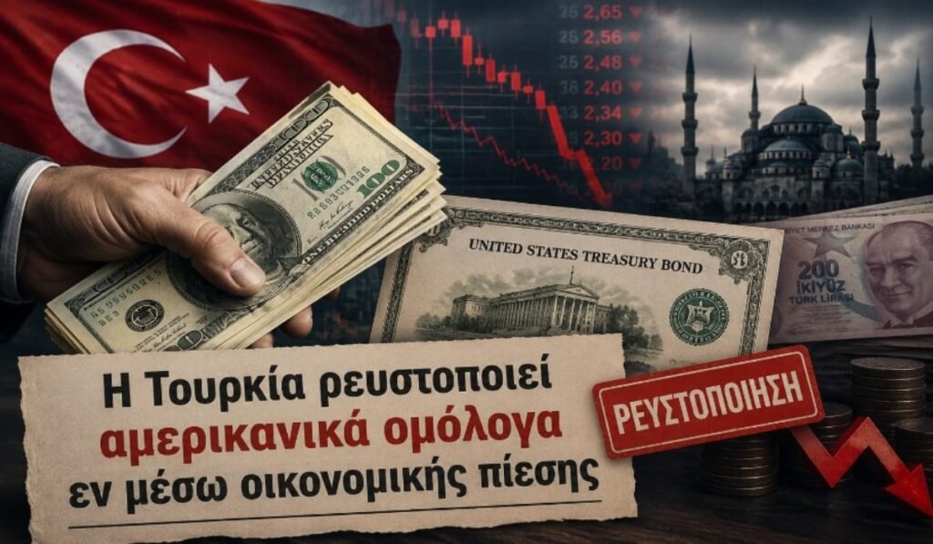Τουρκία: Ξεπούλησε σχεδόν όλα τα αμερικανικά ομόλογα – Συναγερμός στις αγορές για την οικονομία Ερντογάν Η Τουρκία ρευστοποιεί αμερικανικά ομόλογα εν μέσω οικονομικής πίεσης
