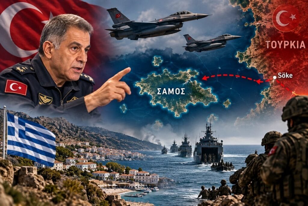 Σάμος στο επίκεντρο του τουρκικού Τύπου: Απόστρατος πιλότος F-16 περιγράφει σενάριο στρατιωτικής επιχείρησης Τουρκικό δημοσίευμα παρουσιάζει υποθετικό σενάριο στρατιωτικής επιχείρησης στη Σάμο