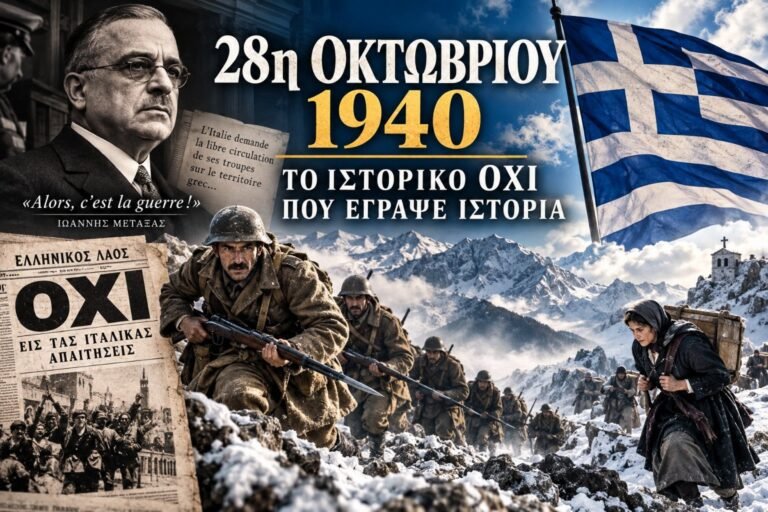 28η Οκτωβρίου 1940: Το ιστορικό ΟΧΙ που έγινε σύμβολο ελευθερίας και εθνικής αξιοπρέπειας 28η Οκτωβρίου 1940