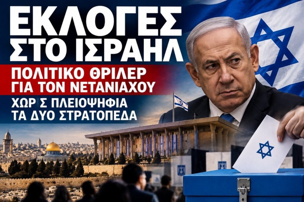 Εκλογές στο Ισραήλ: Πολιτικό θρίλερ για τον Νετανιάχου