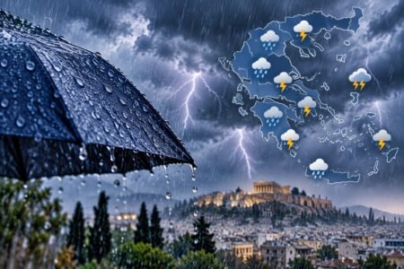 Ισχυρές βροχές και καταιγίδες