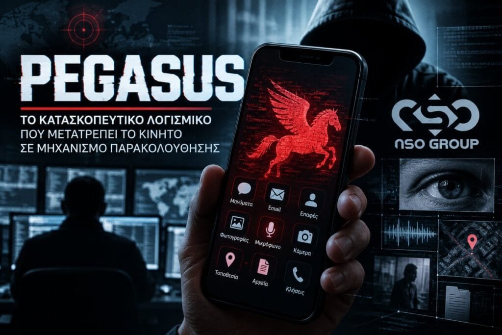 Pegasus: Το κατασκοπευτικό λογισμικό που μετατρέπει το κινητό σε μηχανισμό παρακολούθησης Το Pegasus είναι ένα προηγμένο κατασκοπευτικό λογισμικό της ισραηλινής NSO Group