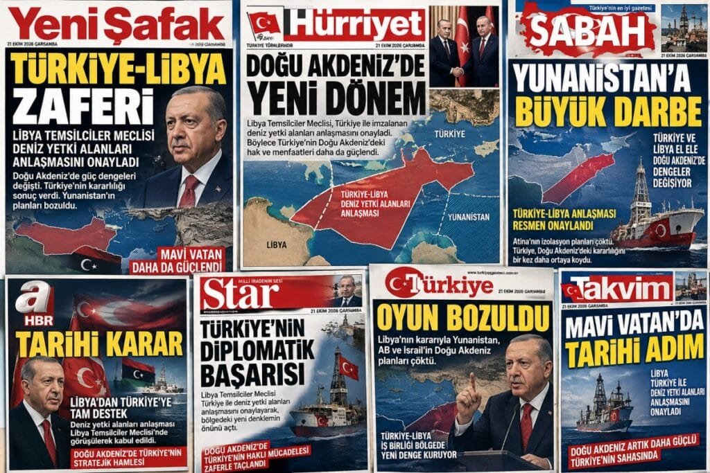 Τουρκολιβυκό Μνημόνιο: Πανηγυρίζουν τα τουρκικά ΜΜΕ – «Χτύπημα στην Ελλάδα, ανατράπηκαν τα σχέδια Αθήνας, ΕΕ και Ισραήλ» Πανηγυρίζουν τα τουρκικά ΜΜΕ – «Χτύπημα στην Ελλάδα, ανατράπηκαν τα σχέδια Αθήνας, ΕΕ και Ισραήλ»