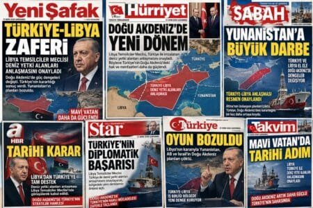 Τουρκολιβυκό Μνημόνιο: Πανηγυρίζουν τα τουρκικά ΜΜΕ – «Χτύπημα στην Ελλάδα, ανατράπηκαν τα σχέδια Αθήνας, ΕΕ και Ισραήλ» Πανηγυρίζουν τα τουρκικά ΜΜΕ – «Χτύπημα στην Ελλάδα, ανατράπηκαν τα σχέδια Αθήνας, ΕΕ και Ισραήλ»